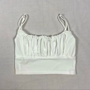 Cottage core white tank